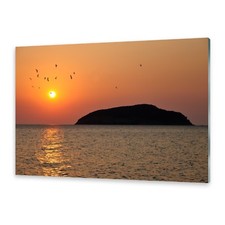 Glass pictures wall art print on glass sunrise sea
