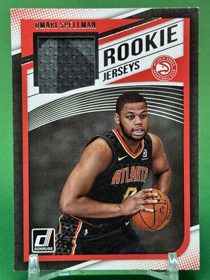 2018-19 Donruss #RJ-OSP Omari Spellman Rookie Jerseys RC HAWKS  012