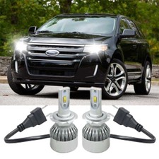 FOR FORD EDGE 2015+ 2x H7 LED HEADLIGHT CONVERSION KIT BULBS PURE WHITE