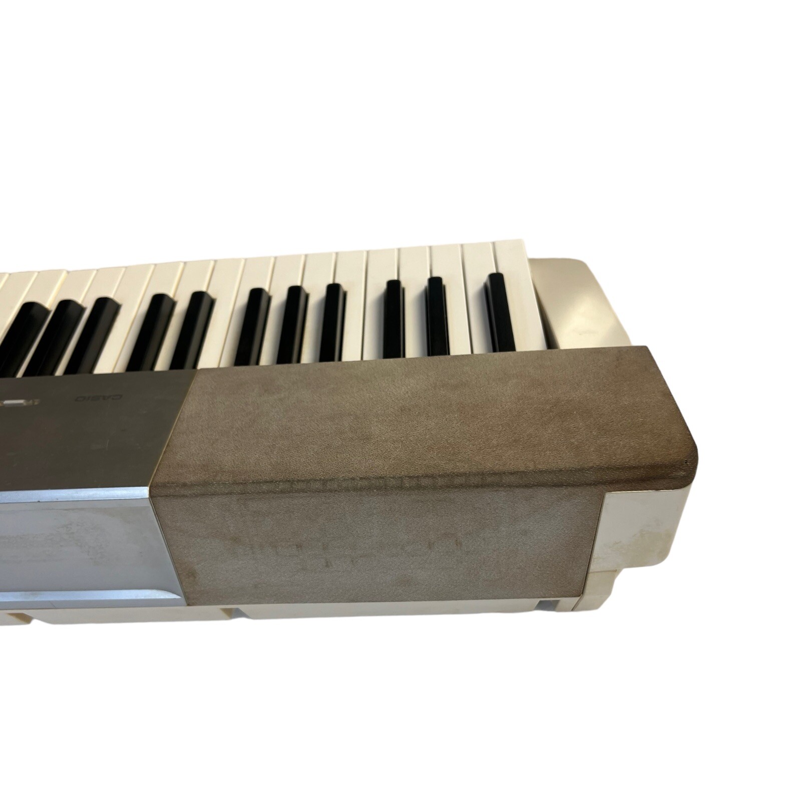 As is - Casio Privia PX-150WE Digital Piano Silver w/power supply