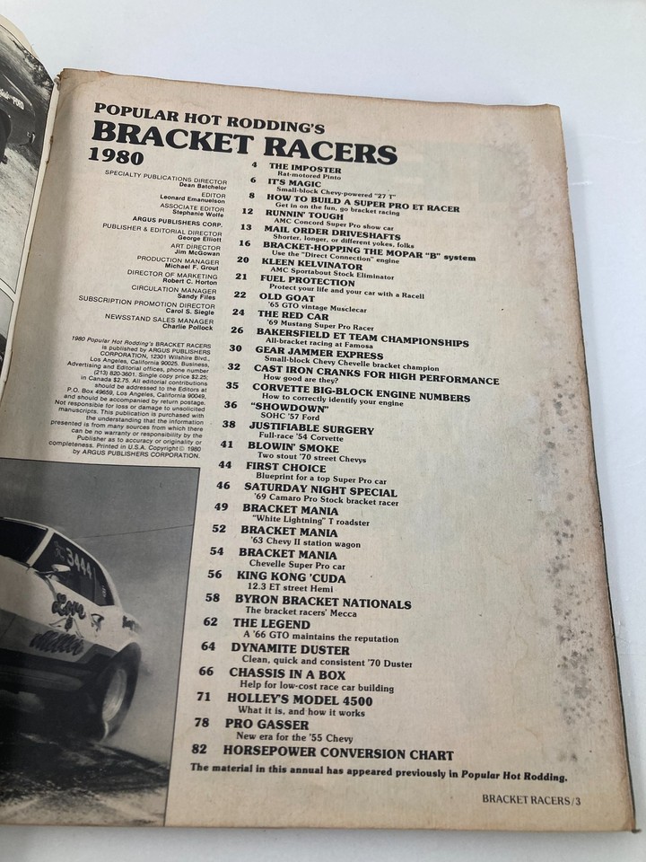 VTG Bracket Racers Magazine 1980 Build A Super Pro ET Racer Setups | eBay