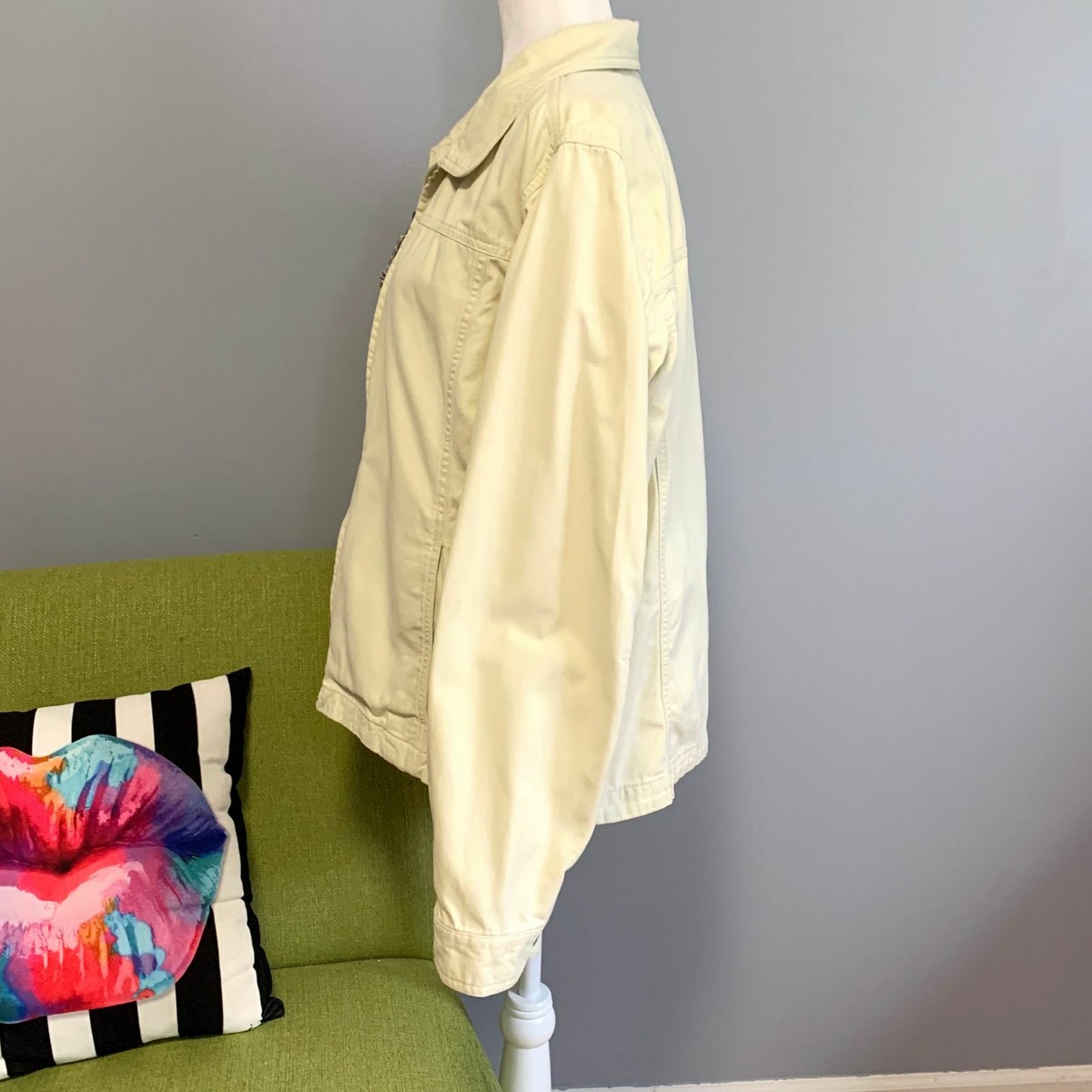 Columbia Stonewash Granite Cloth Lite Zipper Utility Jacket XL | eBay