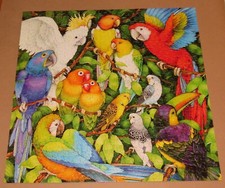 Jungle Birds - Vintage Springbok 500 Piece Puzzle - Assembled