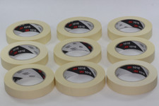 9 x Rolls of Scotch / 3M 101E Paper Masking Tape, 24mm x 50m, No Residue