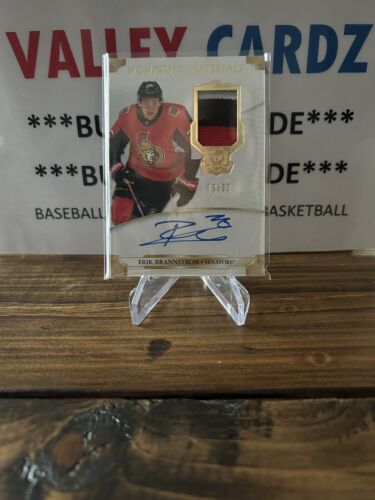 2019 UD THE CUP ERIK BRANNSTROM SIGNATURE MATERIALS ROOKIE PATCH AUTO /99 - Picture 1 of 3