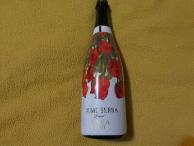 Empty Jaume Serra Bouquet Brut Cava Red Rose Champagne Bottle