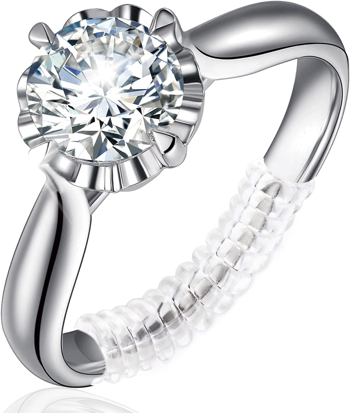 Invisible Ring Size Adjuster for Loose Rings - 12 Pack Ring Guards-image