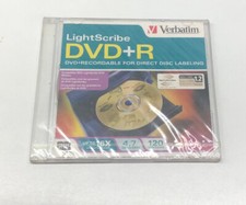 Verbatim Light Scribe DVD+R Blank Media 1pk -...