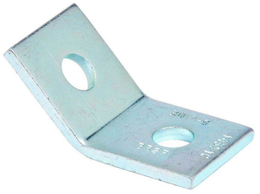 B-Line B327HDG, Strut Angular Fitting, B327 Hdg 2H 45D Open Angl