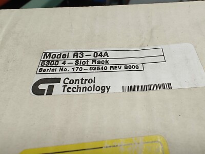 NEW CONTROL TECHNOLOGY 4 SLOT PLC RACK R3-04A FACTORY SEALED