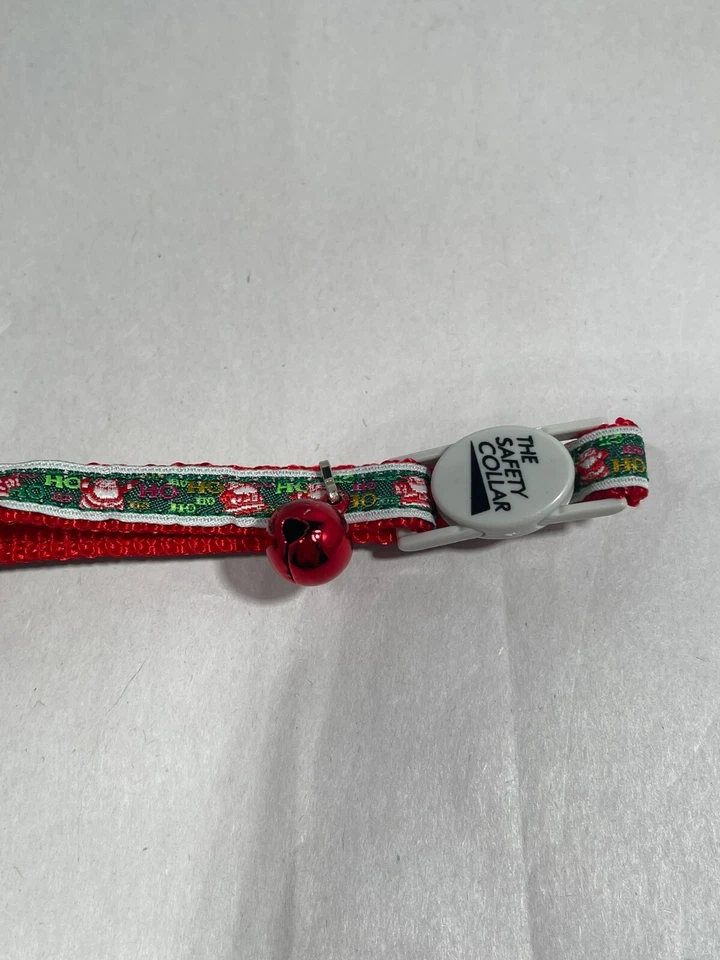 Красный Cat воротник с колокольчиком праздничный веселый старый St Nick зимний воротник коллекции новый - Изображение 3 из 4