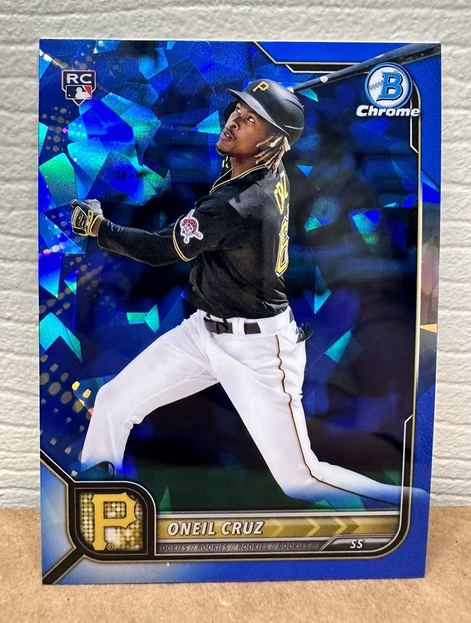 ONEIL CRUZ RC SAPPHIRE 2022 Bowman Chrome ROOKIE CARD #45 Pittsburgh PIRATES