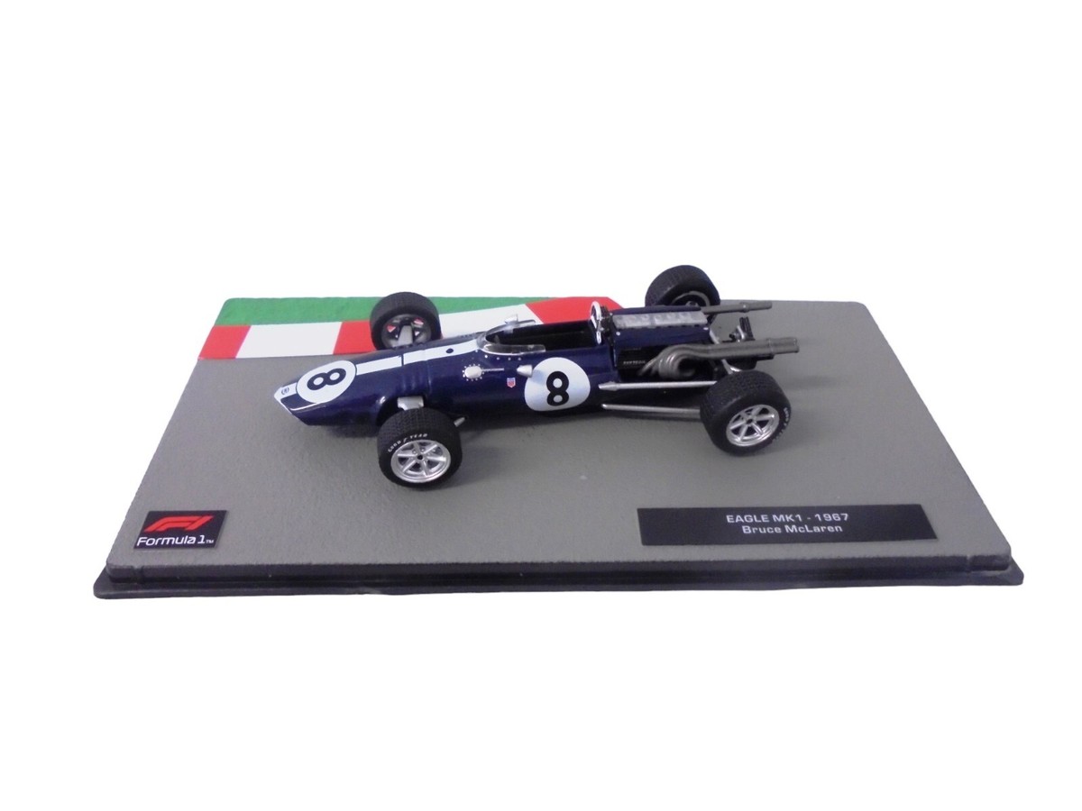 日本未発売 F1マシンコレクション イーグル MK1 マクラーレン 1967年 EAGLE MK1 Bruce McLaren 1967 - 1:43 MODEL CAR F1 DIECAST
