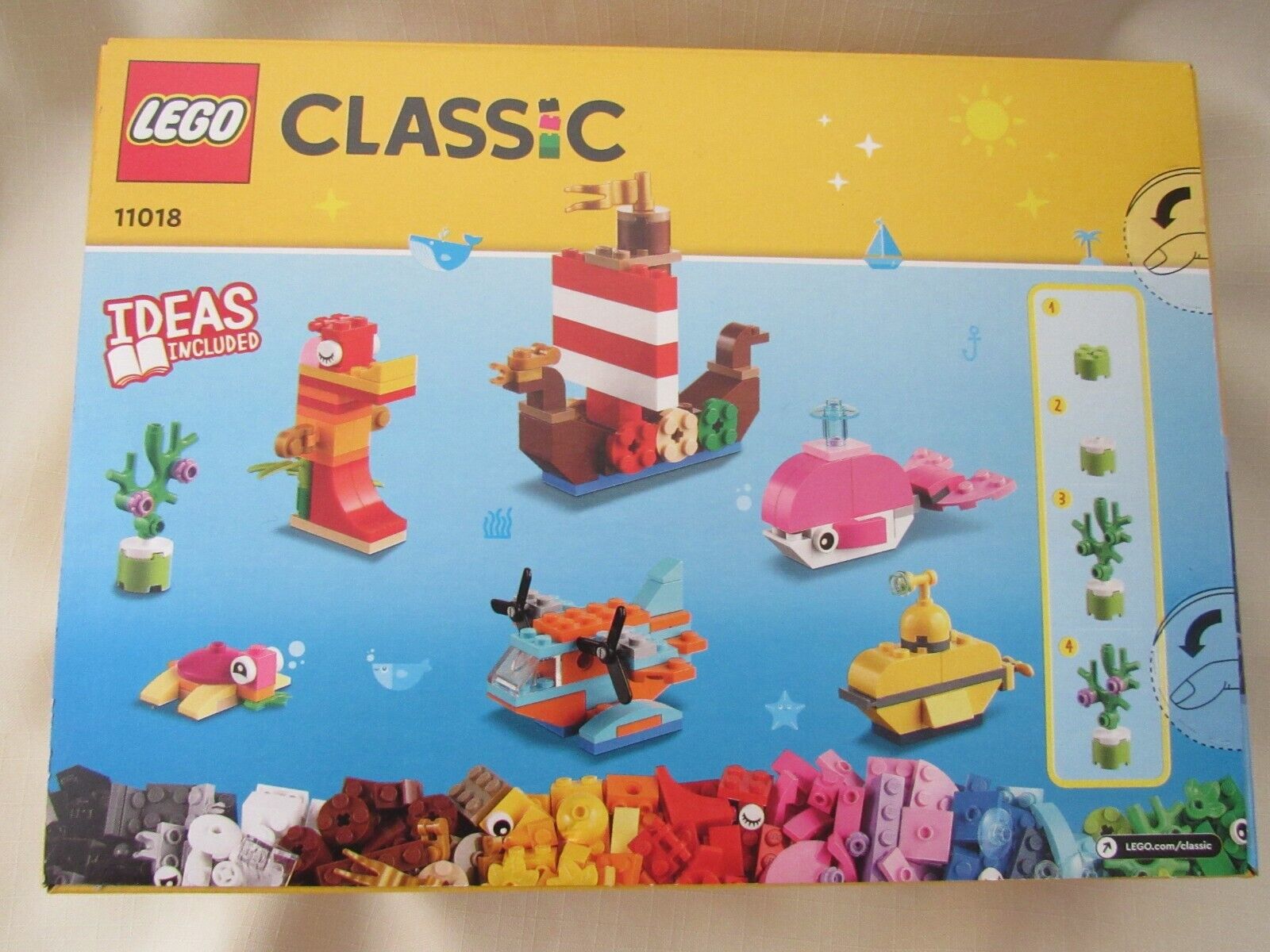 NEW 2022 LEGO CLASSIC BUILDING SET #11018 - AGE 4+ - IDEAS INCLUDED - OCEAN FUN