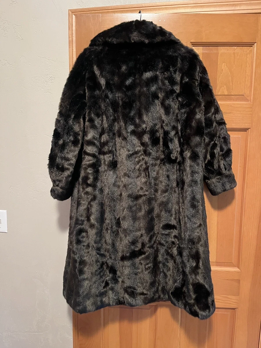 Grandella II Styled By Sportowne Faux Mink Fur Coat Vintage