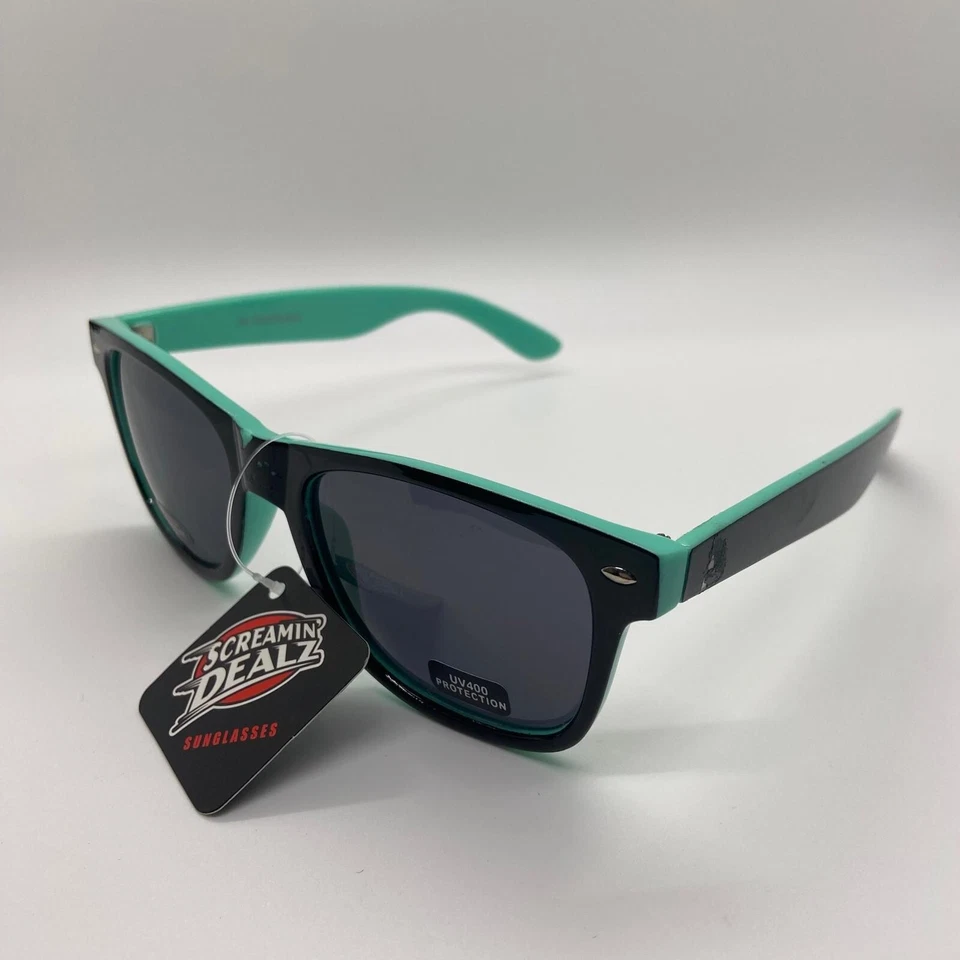 Gafas de sol retro Pugs para mujer ojo de gato gris lente tintada verde negro UV400 Foto 3 de 4