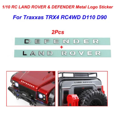 1/10 RC Land Rover Defender Metal Logo Adhesivo Para Traxxas TRX4 RC4WD D110 D90