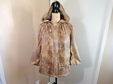 Chi By Falchi Women's Reptile Print Jacket Hoodie Medium Versatile
