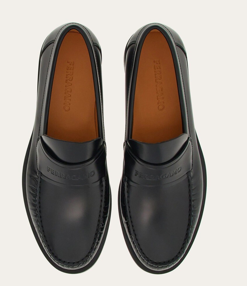 New Salvatore Ferragamo FILLMORE Black Leather Men Shoes  display picture 2