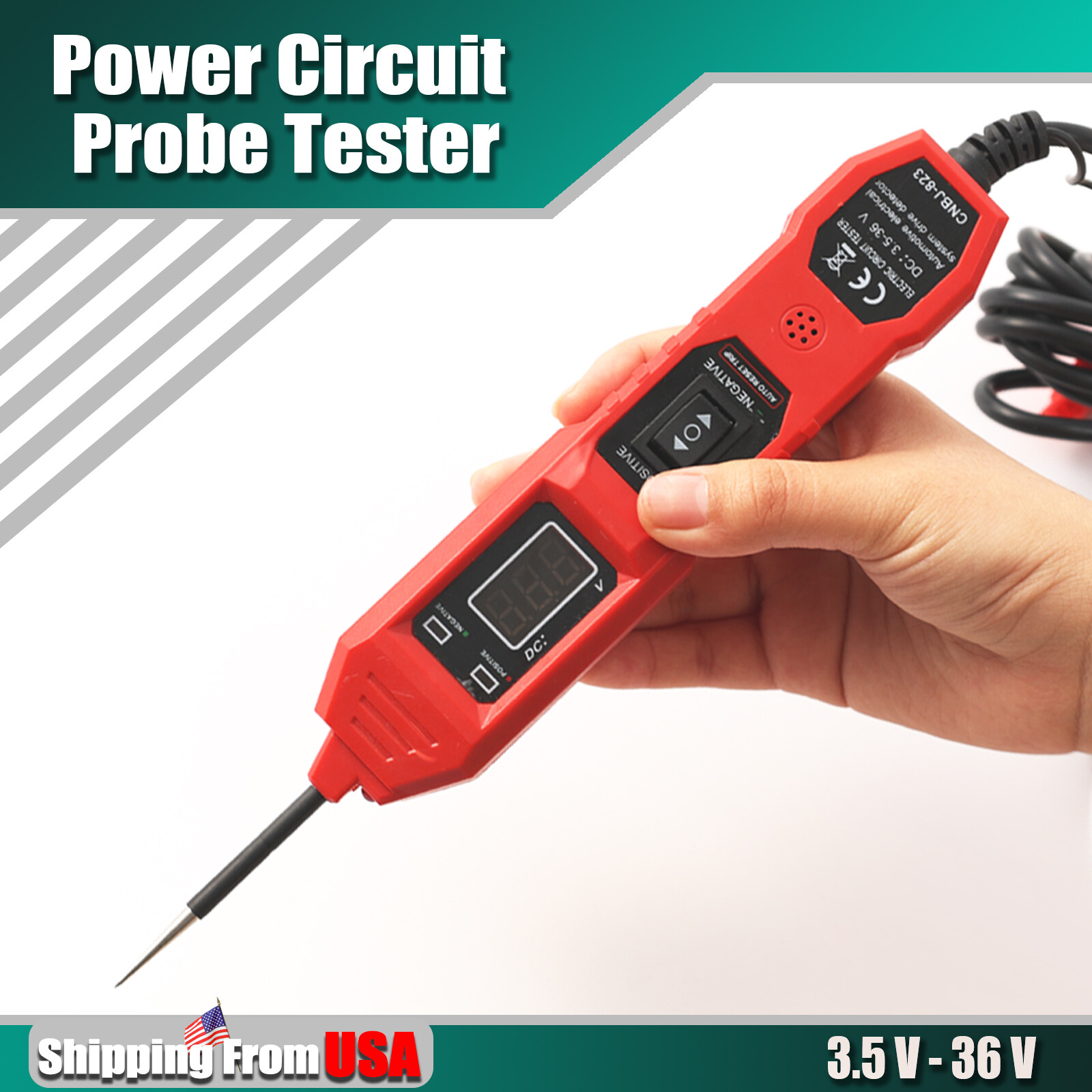 Digital Automotive Electrical Tester  3.5-36VCar Power Probe Circuit Tester