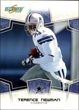 2008 Score Dallas Cowboys Football Card #84 Terence Newman