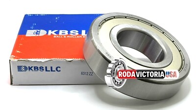 KBS 6312 ZZ DEEP GROOVE BALL BEARING, METAL SHIELDED 60x130x31mm