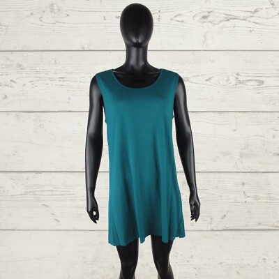 NWT New MASAI COMPANY Women's Green Strappy Top Tunic Short Dress Blouse Vest L