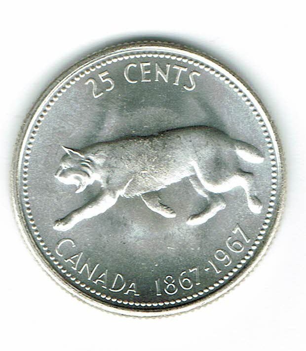 1967 Canadian Brilliant Uncirculated Business Strike Silver
