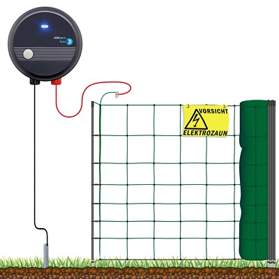 Elektrozaun Set Weidezaungerät 230V Hundezaun 100m Kleintierzaun Weidezaun Zaun