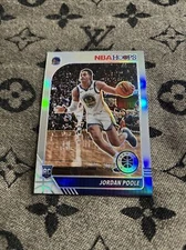 2019-20 Hoops Premium Stock Jordan Poole Silver Rookie Card RC Warriors #223