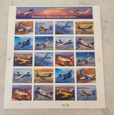 US Stamps Scott 3916-25 - 2005 - Advances in Aviation -37c Full sheet- PB - MNH