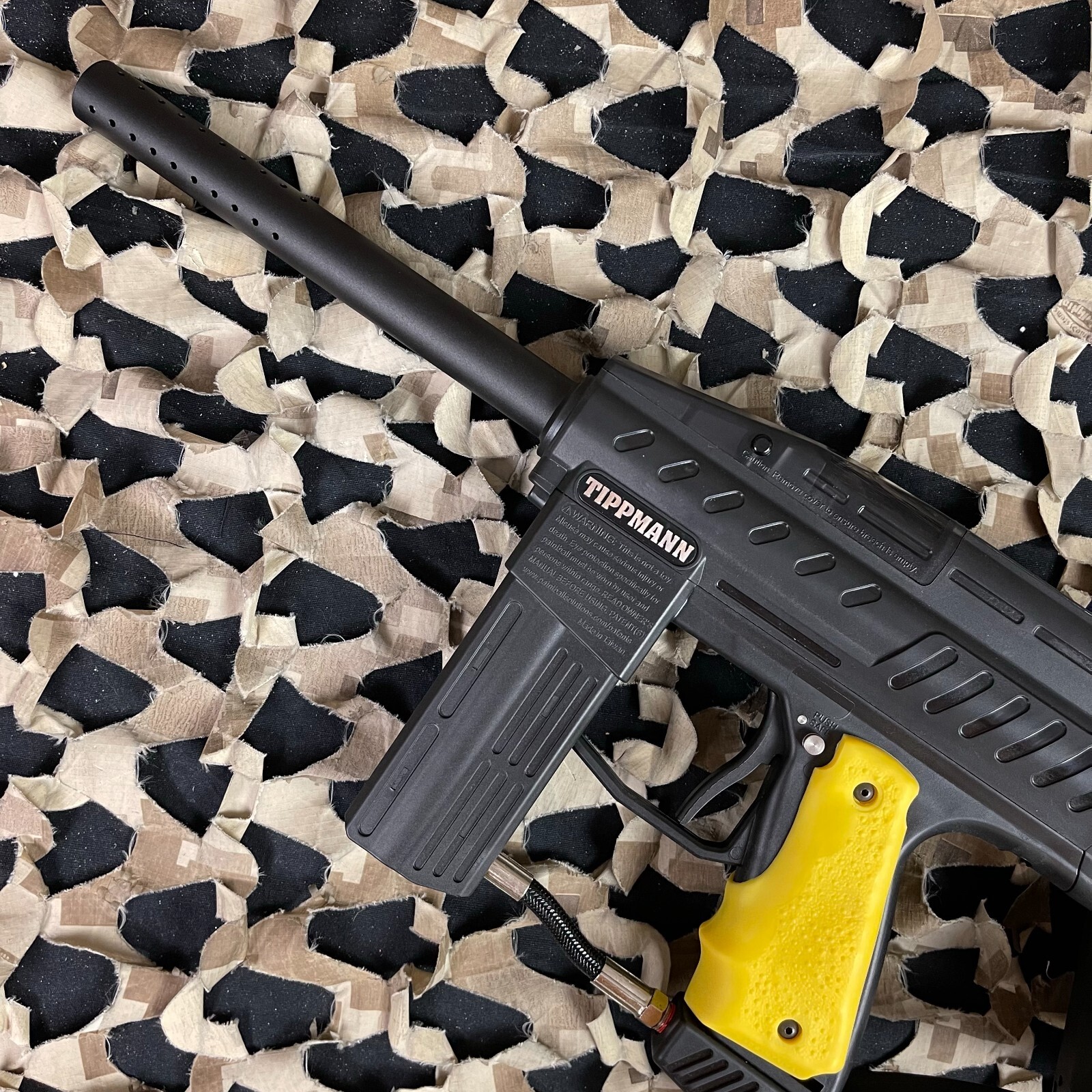 NEW Tippmann Raider Rental Paintball Gun Black w/ Yellow Grips eBay