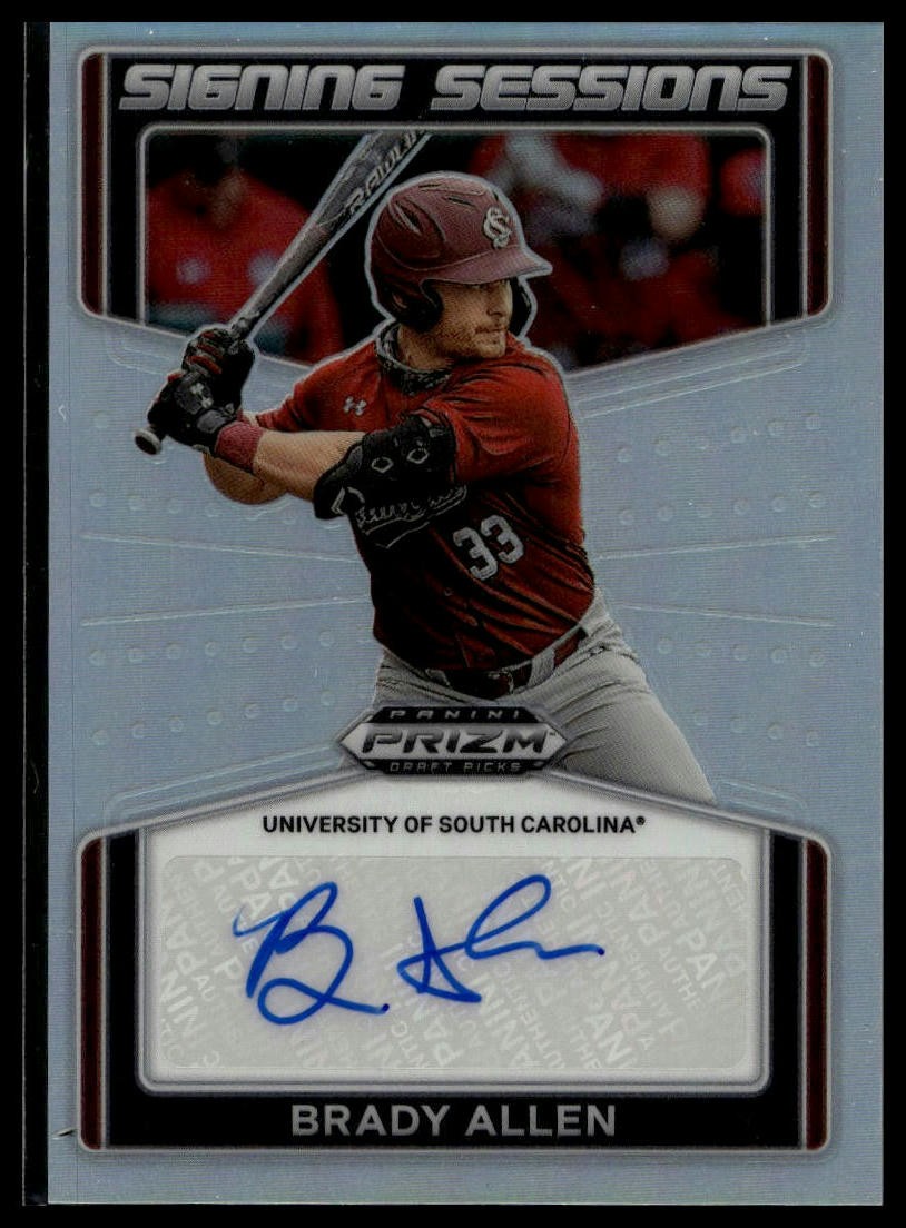 2022 Panini Prizm Draft Picks #SS-BA Brady Allen Signing Sessions Auto AU