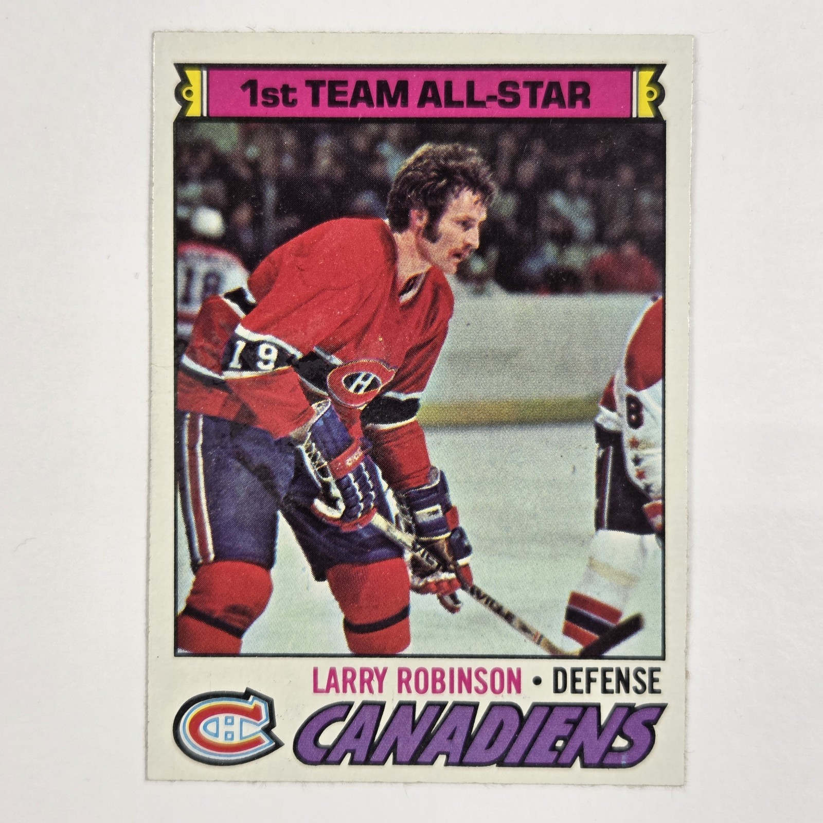 Larry Robinson #30 Hockey Cards 1977 Topps trading card — raw and PSA graded price guide