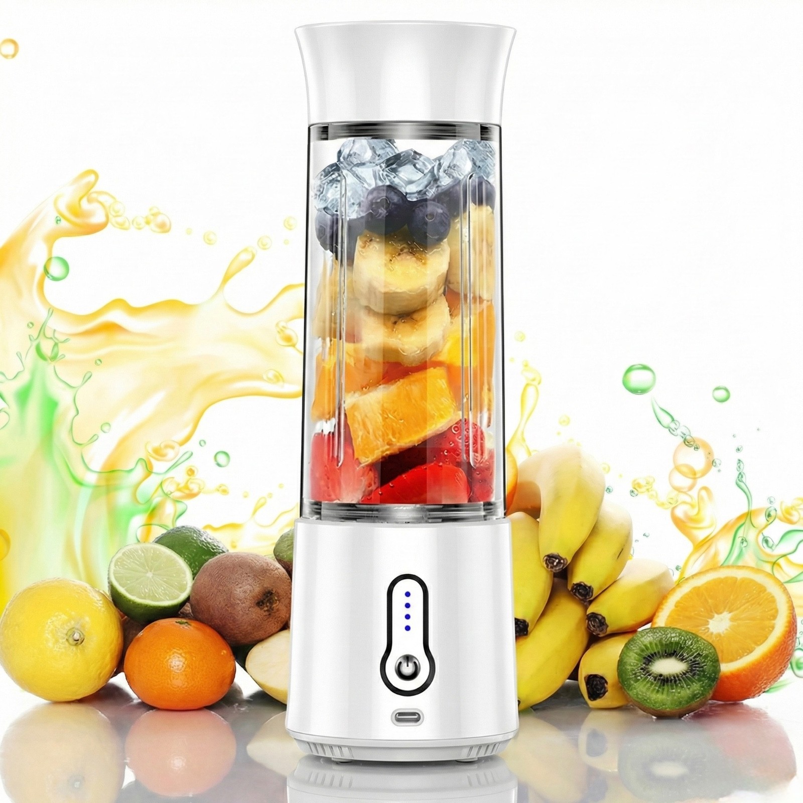 Portable Blender - 17Oz Personal Blender for Smoothies and Shakes| 4000mAh