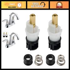 Faucet Stem Replacement Kit for Two Handle Faucets - Includes Cartridge Parts,