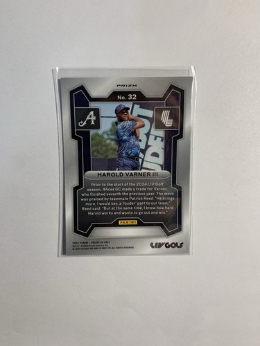 2024 Panini Prizm LIV Golf Harold Varner III Silver Prizm #32 - Picture 2 of 2