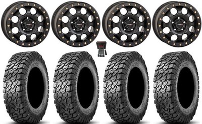 System 3 SB-7 15'' Wheels Bk (6+1) 30''Predator Tires Polaris RZRTurboR&ProR