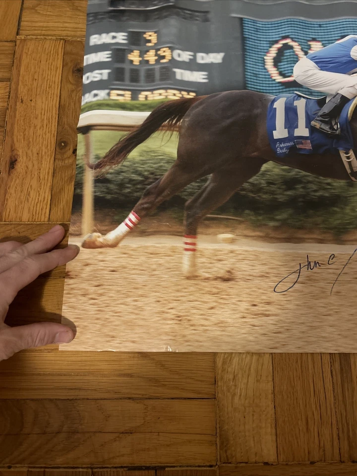 Póster Smarty Jones Oaklawn Park AR 2004 100 aniversario envío gratuito 24x18 Foto 3 de 4