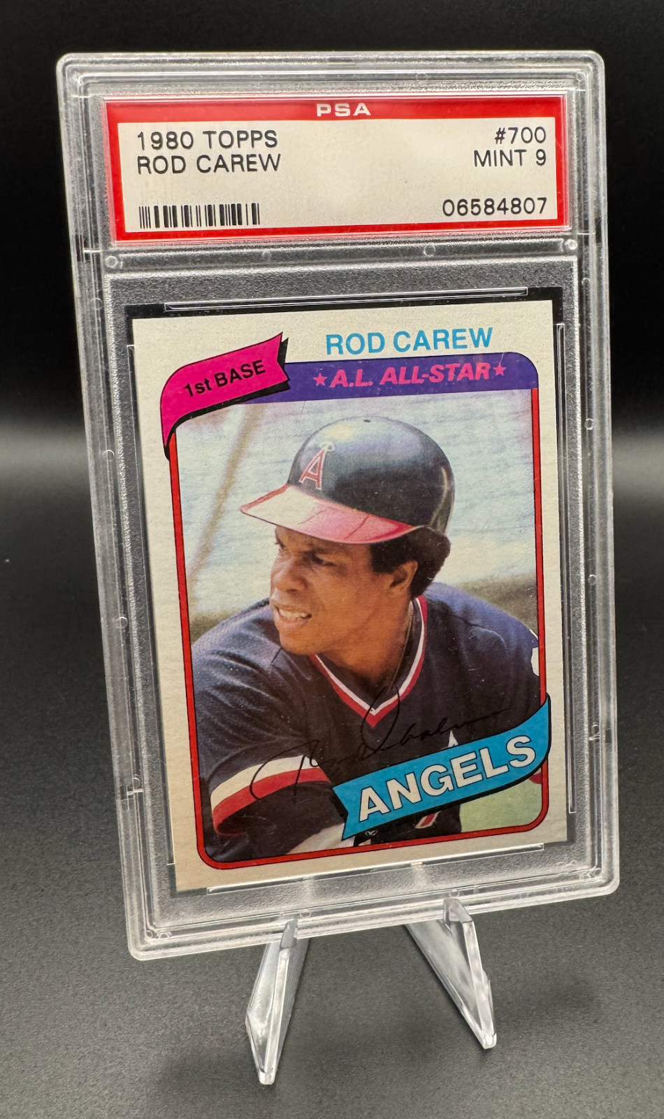 1980 Topps Rod Carew 700 Angels PSA 9