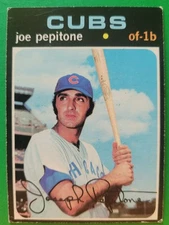 1971 Topps JOE PEPITONE #90 Chicago Cubs EX Clean & Smooth w/Great Color