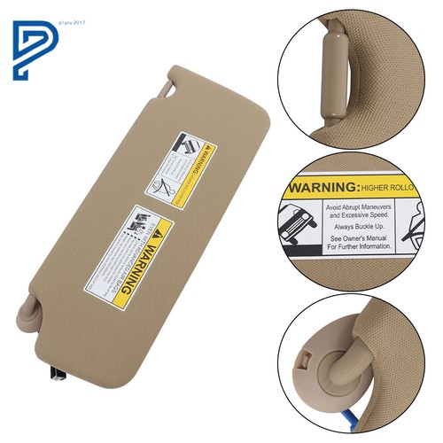 For Honda Pilot 2017-21 Ridgeline 18-20 Right Passenger Sun Visor Beige W/Light - Picture 14 of 21