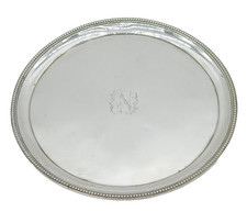George III Sterling Silver Salver Antique 1793 London Peter & Ann Bateman George III Sterling Silver Salver Antique 1793 London Peter & Ann Bateman - Image 1