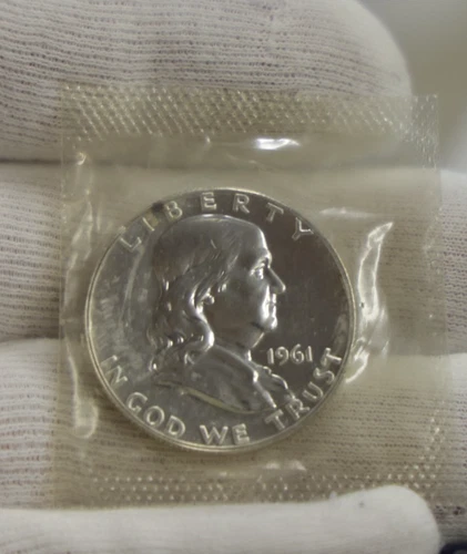 1961 US Franklin 50C Proof (Sealed Original Cello)