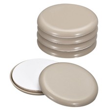 Furniture Sliders, 12Pcs 2-1/2" - Plastic Self-adhesive Round Sliding Pad Grey 