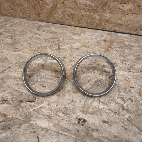 BMW E10 2002 1502 1802 1602 Rücklicht Gehäuse Chrom Ringe Satz Rückleuchten