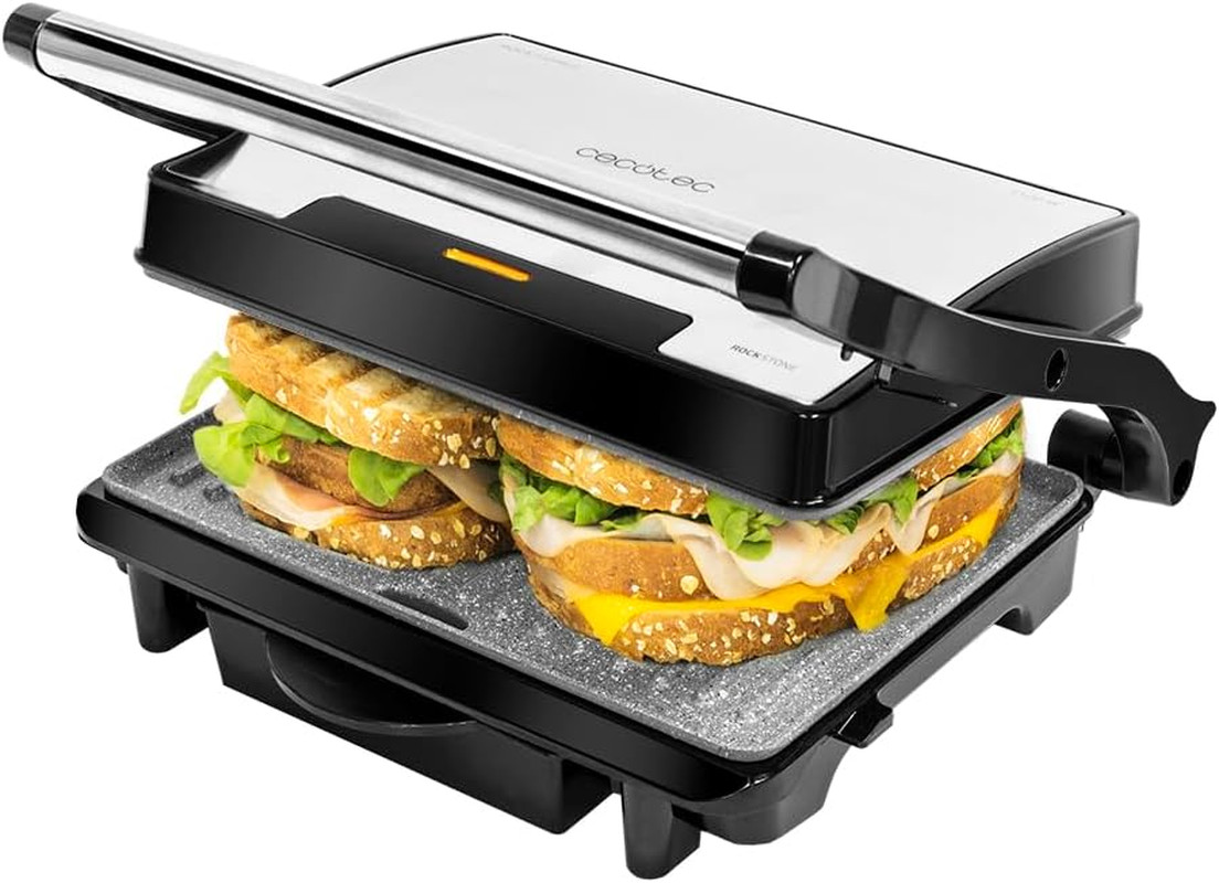 Griglia Cecotec Rock'Ngrill 1500W | Piastra Antiaderente Rapida