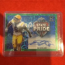 BJ Ojulari 2023 Leaf Metal State Pride Blue Crystal Rookie Auto #d /2Cardinals