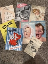 Infant Baby Care Booklets 1942 Vtg Lot 8 Advertisements