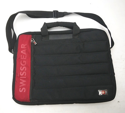 Swiss Gear Wenger Black Laptop Travel Messenger Briefcase Carry On Book Bag